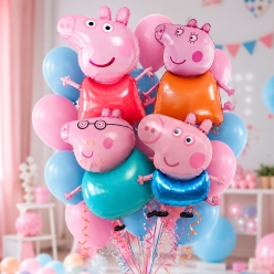 Peppa Pig Family Deluxe Balloon Bouquet